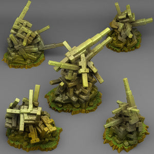 3D Printed Fantastic Plants and Rocks Natural Strap Stones 28mm - 32mm D&D Wargaming - Charming Terrain