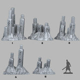 3D Printed Fantastic Plants and Rocks Northmen Ruins 28mm - 32mm D&D Wargaming - Charming Terrain