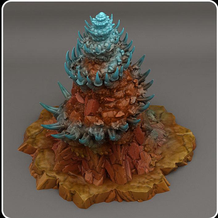 3D Printed Fantastic Plants and Rocks Ocean Sea Terrain Set 28mm - 32mm D&D Wargaming - Charming Terrain