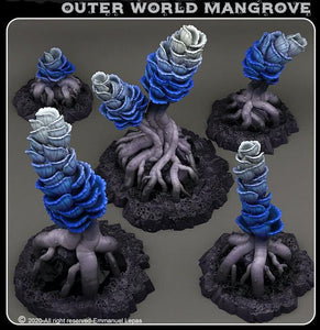 3D Printed Fantastic Plants and Rocks Outer World Mangrove 28mm - 32mm D&D Wargaming - Charming Terrain
