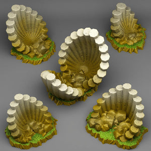 3D Printed Fantastic Plants and Rocks Pipe-organ Basalt 28mm - 32mm D&D Wargaming - Charming Terrain