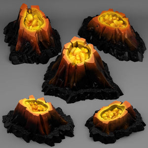 3D Printed Fantastic Plants and Rocks Pot of Gold 28mm - 32mm D&D Wargaming - Charming Terrain