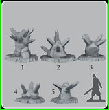 3D Printed Fantastic Plants and Rocks Trap Rocks 28mm - 32mm D&D Wargaming - Charming Terrain