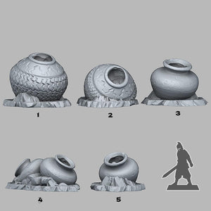 3D Printed Fantastic Plants and Rocks Witch Cauldron 28mm - 32mm D&D Wargaming - Charming Terrain