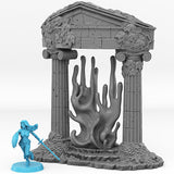 3D Printed Fantastic Portals and Effects Ancient Greek Portal 28mm - 32mm D&D Wargaming - Charming Terrain