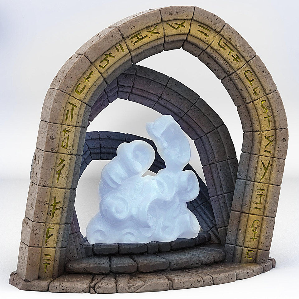 3D Printed Fantastic Portals and Effects Celestial Portal 28mm - 32mm D&D Wargaming - Charming Terrain