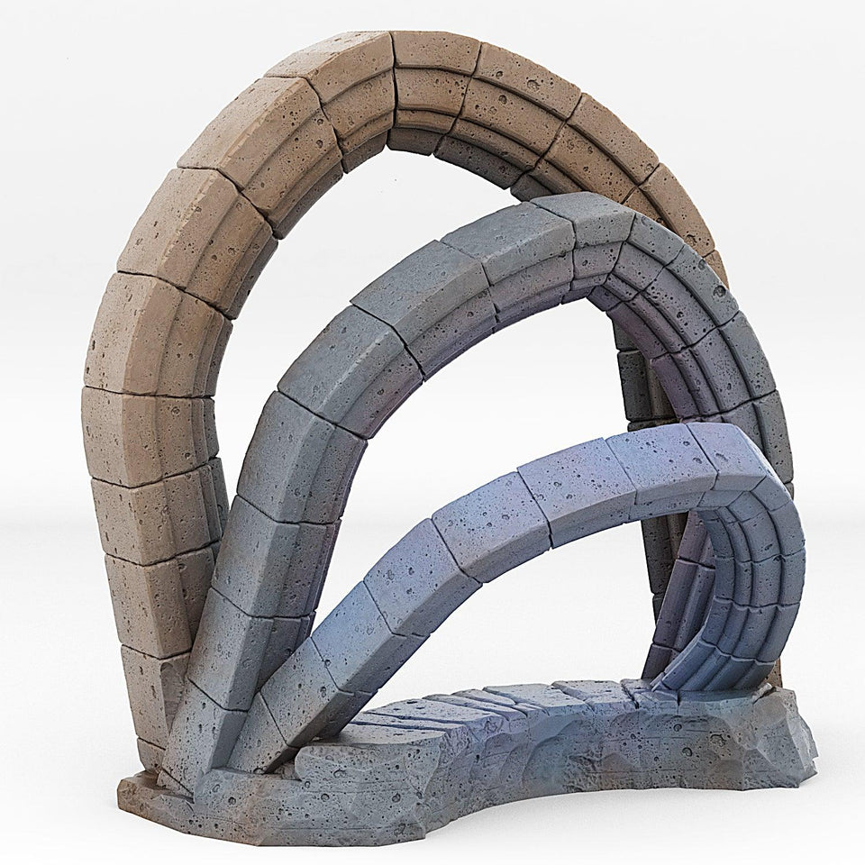3D Printed Fantastic Portals and Effects Celestial Portal 28mm - 32mm D&D Wargaming - Charming Terrain
