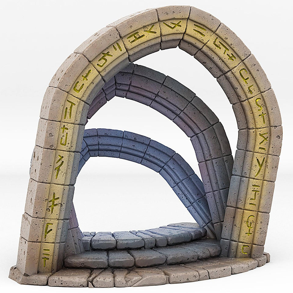 3D Printed Fantastic Portals and Effects Celestial Portal 28mm - 32mm D&D Wargaming - Charming Terrain