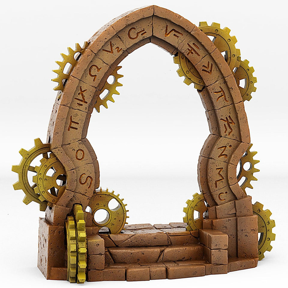 3D Printed Fantastic Portals and Effects Clockwork Portal 28mm - 32mm D&D Wargaming - Charming Terrain