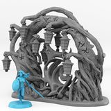 3D Printed Fantastic Portals and Effects Creepy Forest Portal 28mm - 32mm D&D Wargaming - Charming Terrain