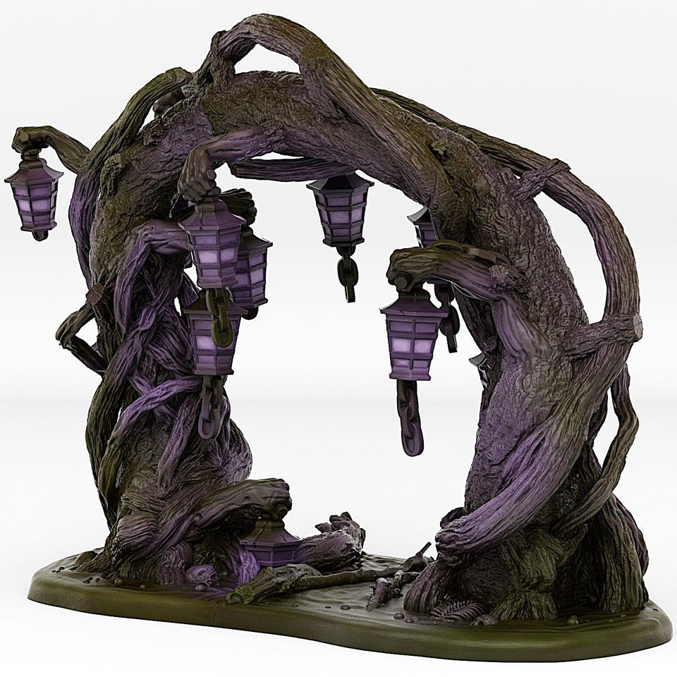 3D Printed Fantastic Portals and Effects Creepy Forest Portal 28mm - 32mm D&D Wargaming - Charming Terrain