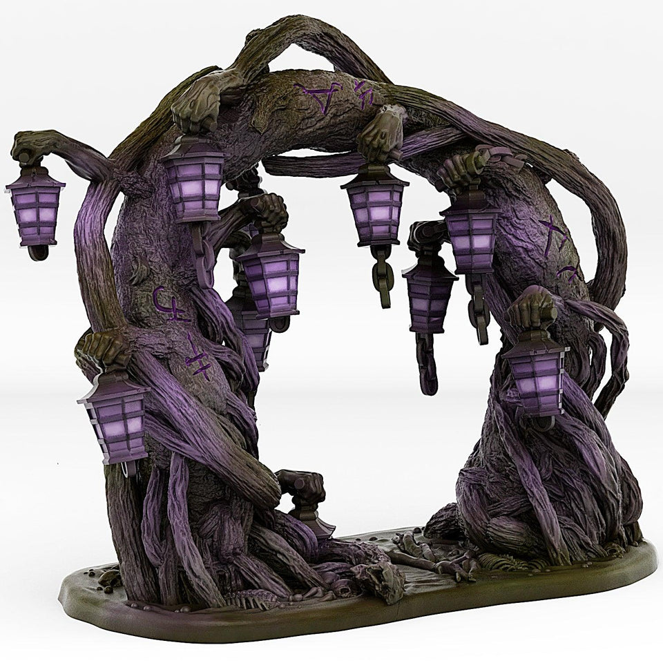 3D Printed Fantastic Portals and Effects Creepy Forest Portal 28mm - 32mm D&D Wargaming - Charming Terrain