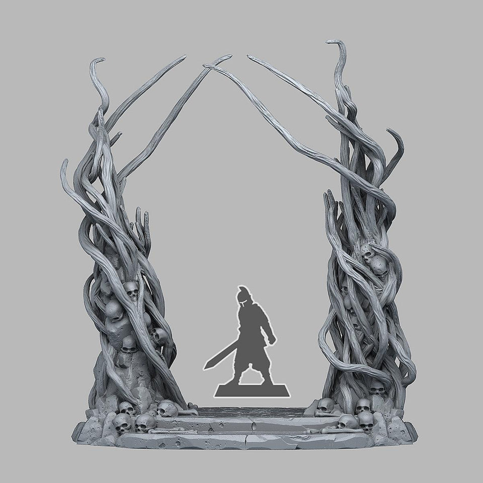 3D Printed Fantastic Portals and Effects Dark Forest Portal 28mm - 32mm D&D Wargaming - Charming Terrain