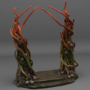 3D Printed Fantastic Portals and Effects Dark Forest Portal 28mm - 32mm D&D Wargaming - Charming Terrain