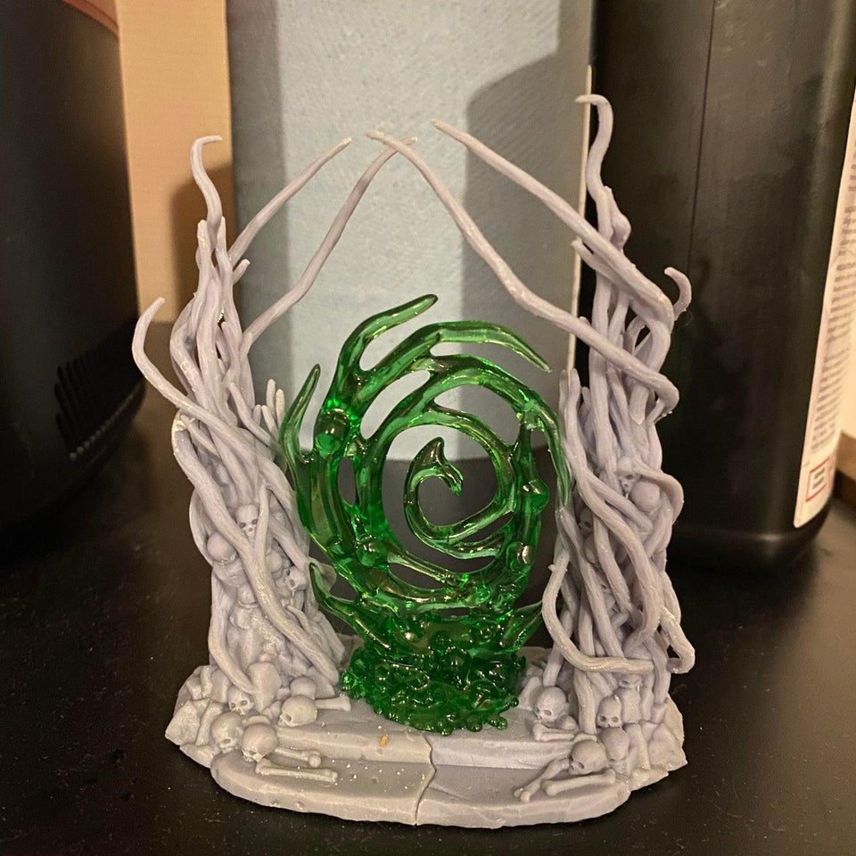 3D Printed Fantastic Portals and Effects Dark Forest Portal 28mm - 32mm D&D Wargaming - Charming Terrain
