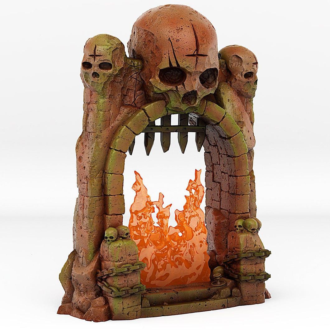3D Printed Fantastic Portals and Effects Dungeon Entrance Portal 28mm - 32mm D&D Wargaming - Charming Terrain