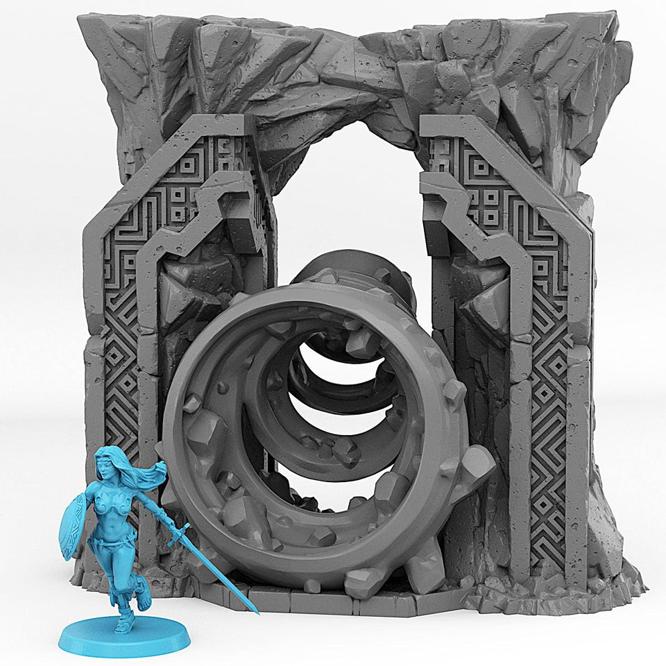 3D Printed Fantastic Portals and Effects Dwarf Portal 28mm - 32mm D&D Wargaming - Charming Terrain