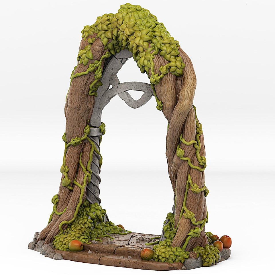 3D Printed Fantastic Portals and Effects Elfic Portal 28mm - 32mm D&D Wargaming - Charming Terrain
