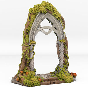 3D Printed Fantastic Portals and Effects Elfic Portal 28mm - 32mm D&D Wargaming - Charming Terrain