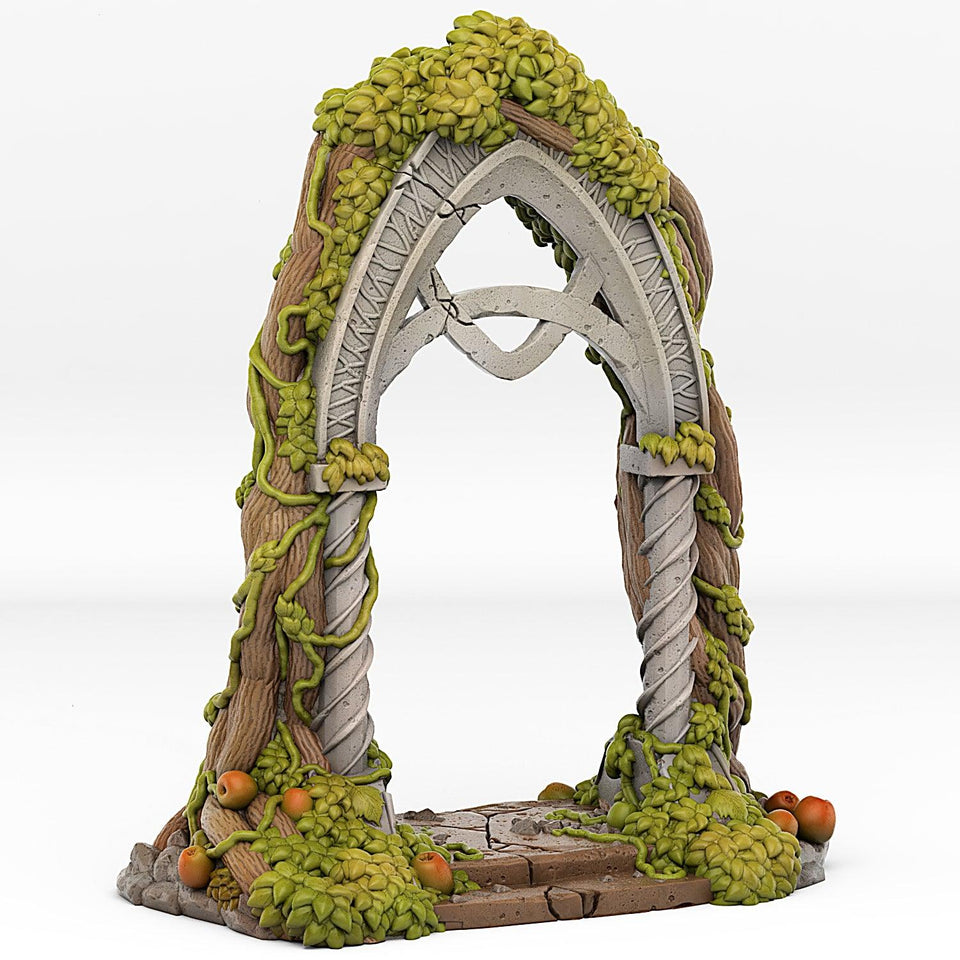 3D Printed Fantastic Portals and Effects Elfic Portal 28mm - 32mm D&D Wargaming - Charming Terrain