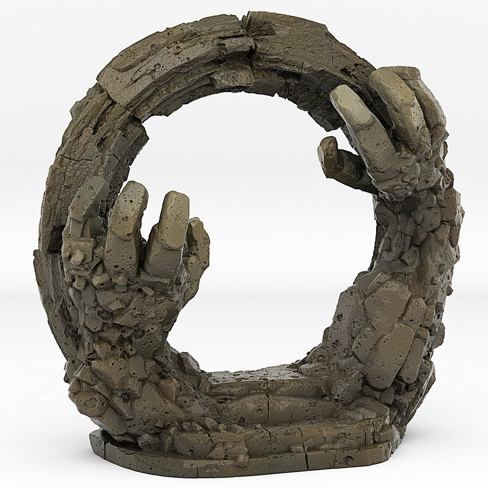 3D Printed Fantastic Portals and Effects Golem Portal 28mm - 32mm D&D Wargaming - Charming Terrain