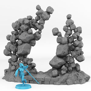 3D Printed Fantastic Portals and Effects Gravity Portal 28mm - 32mm D&D Wargaming - Charming Terrain
