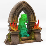 3D Printed Fantastic Portals and Effects Haunted Castle Portal 28mm - 32mm D&D Wargaming - Charming Terrain