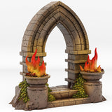 3D Printed Fantastic Portals and Effects Haunted Castle Portal 28mm - 32mm D&D Wargaming - Charming Terrain