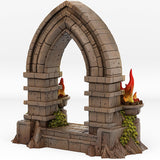 3D Printed Fantastic Portals and Effects Haunted Castle Portal 28mm - 32mm D&D Wargaming - Charming Terrain