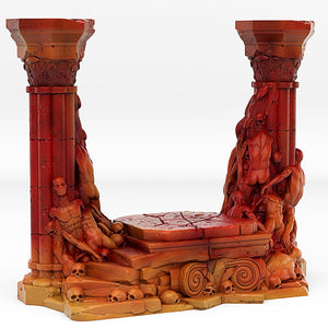 3D Printed Fantastic Portals and Effects Hell Portal 28mm - 32mm D&D Wargaming - Charming Terrain