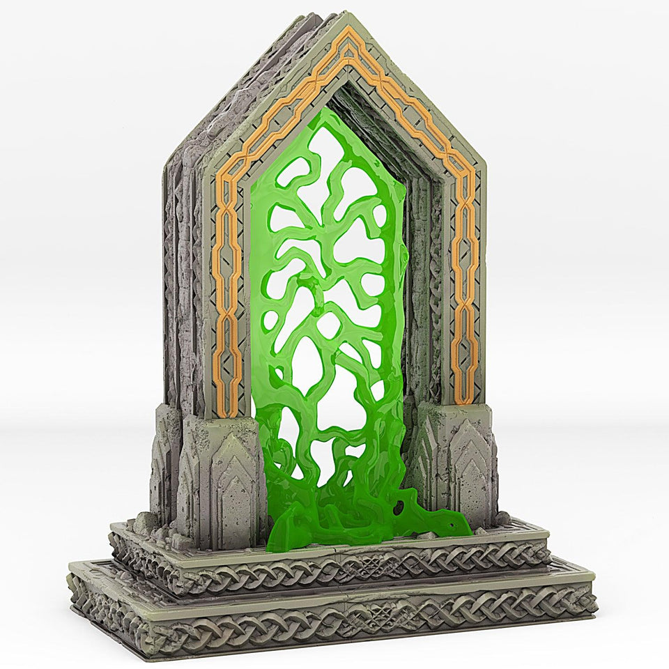 3D Printed Fantastic Portals and Effects Moria Portal 28mm - 32mm D&D Wargaming - Charming Terrain