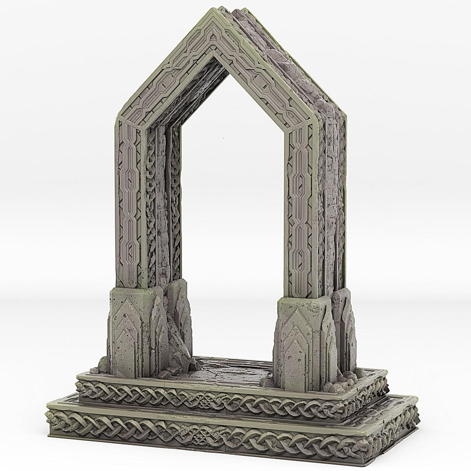 3D Printed Fantastic Portals and Effects Moria Portal 28mm - 32mm D&D Wargaming - Charming Terrain