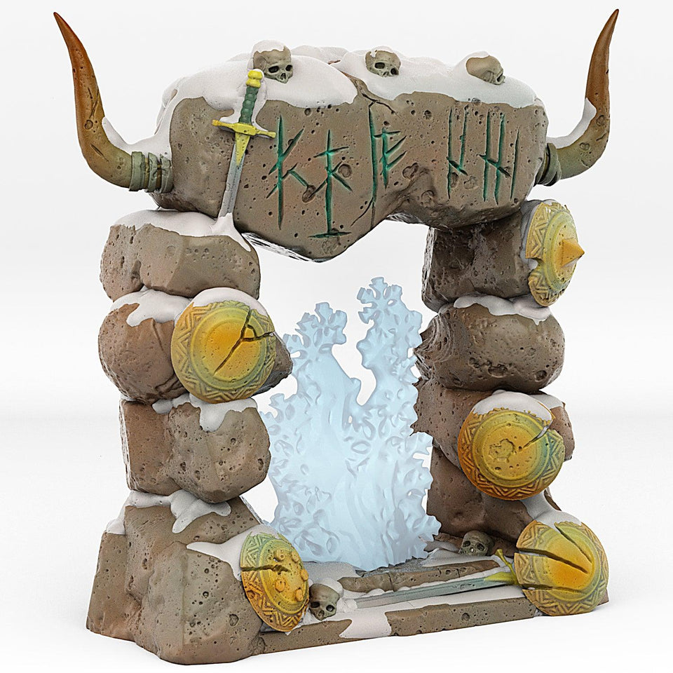 3D Printed Fantastic Portals and Effects Northmen Portal 28mm - 32mm D&D Wargaming - Charming Terrain