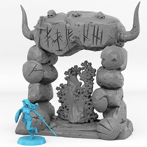 3D Printed Fantastic Portals and Effects Northmen Portal 28mm - 32mm D&D Wargaming - Charming Terrain