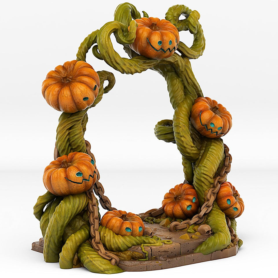 3D Printed Fantastic Portals and Effects Pumpkins Portal 28mm - 32mm D&D Wargaming - Charming Terrain