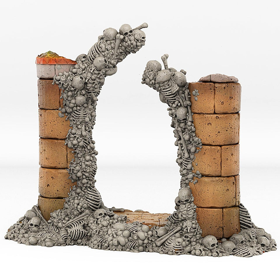 3D Printed Fantastic Portals and Effects Skeletons Portal 28mm - 32mm D&D Wargaming - Charming Terrain