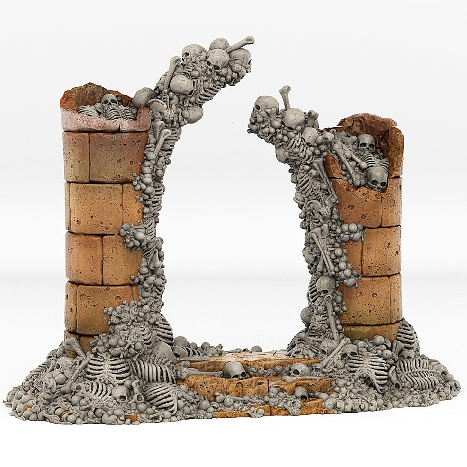 3D Printed Fantastic Portals and Effects Skeletons Portal 28mm - 32mm D&D Wargaming - Charming Terrain