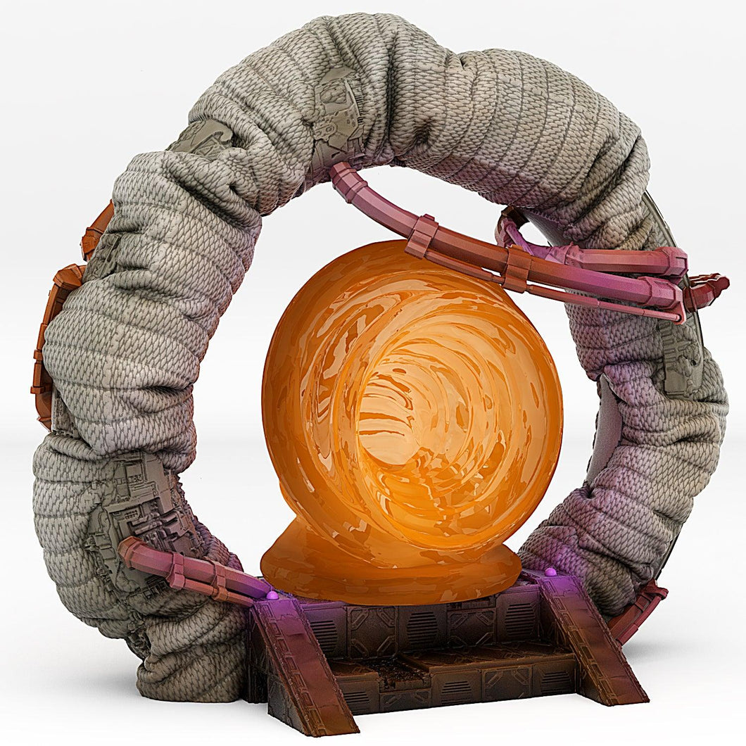 3D Printed Fantastic Portals and Effects Space Ship Portal 28mm - 32mm D&D Wargaming - Charming Terrain