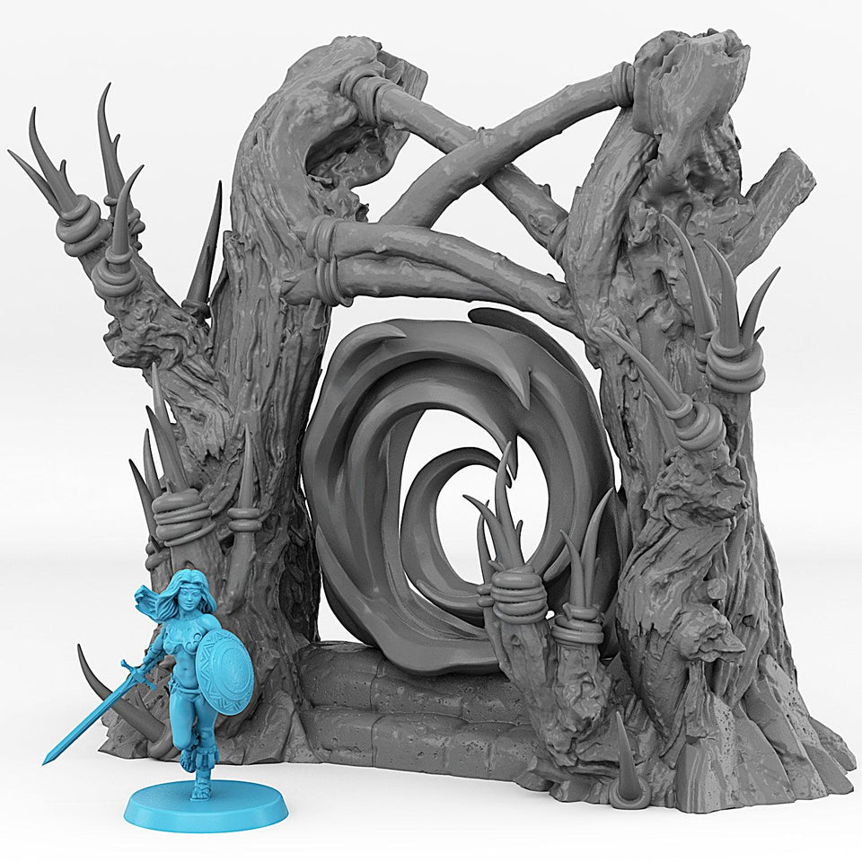 3D Printed Fantastic Portals and Effects Witch Portal 28mm - 32mm D&D Wargaming - Charming Terrain