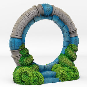 3D Printed Fantastic Portals and Effects Wonderland Portal 28mm - 32mm D&D Wargaming - Charming Terrain