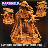 3D Printed Papsikels Cyberpunk Captured Gigerian Royal Brood King - 28mm 32mm - Charming Terrain