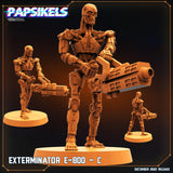 3D Printed Papsikels Cyberpunk Exterminator E-800 Set - 28mm 32mm - Charming Terrain