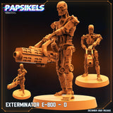 3D Printed Papsikels Cyberpunk Exterminator E-800 Set - 28mm 32mm - Charming Terrain
