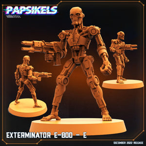 3D Printed Papsikels Cyberpunk Exterminator E-800 Set - 28mm 32mm - Charming Terrain