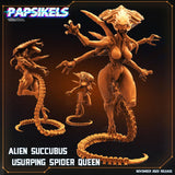 3D Printed Papsikels Cyberpunk Sci-Fi Alien Succubus Usurping Spider Queen - 28mm 32mm - Charming Terrain