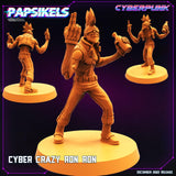 3D Printed Papsikels Cyberpunk Sci-Fi Cyber Crazy Ronron - 28mm 32mm - Charming Terrain
