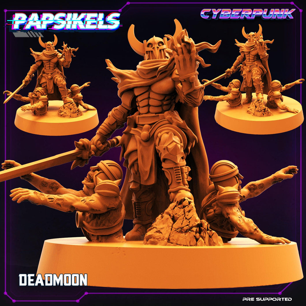 3D Printed Papsikels Cyberpunk Sci-Fi Deadmoon - 28mm 32mm - Charming Terrain