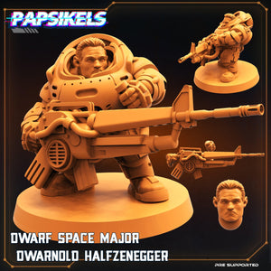 3D Printed Papsikels Cyberpunk Sci-Fi Dwarf Space Colonist Marines Set - 28mm 32mm - Charming Terrain