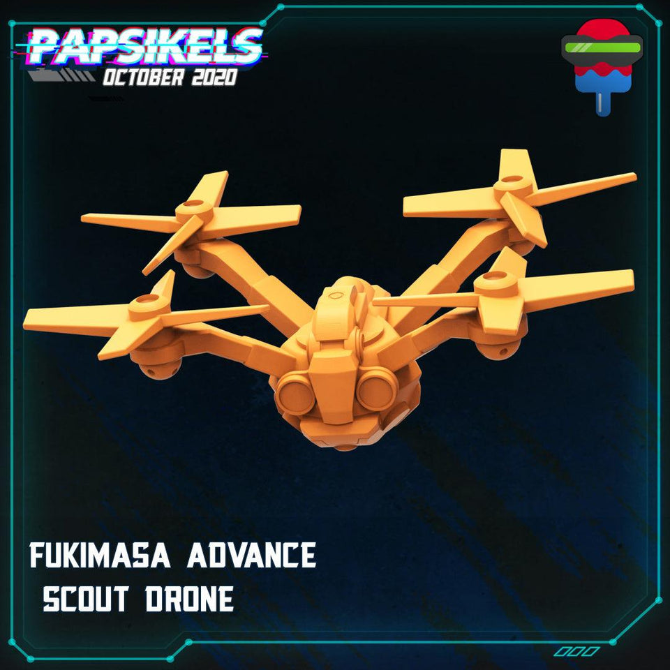 3D Printed Papsikels Cyberpunk Sci-FI Fukimasa Advance Scout Drone - 28mm 32mm - Charming Terrain