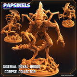 3D Printed Papsikels Cyberpunk Sci-Fi Gigerian Royal Brood Corpse Collector - 28mm 32mm - Charming Terrain